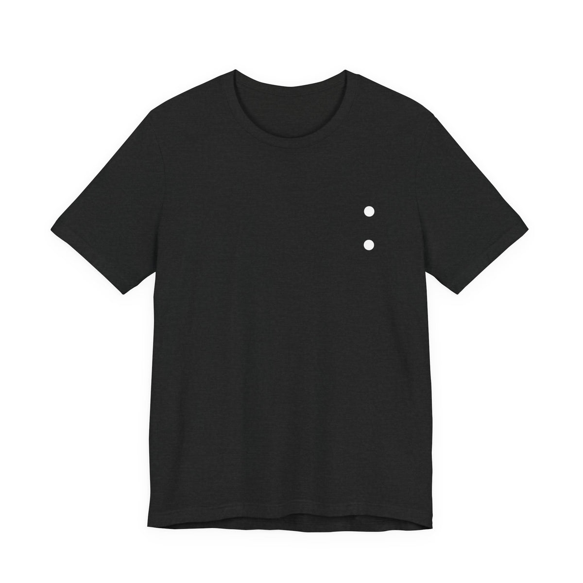 Minimal Dot Chest Tee — Casual Everyday Short Sleeve Shirt