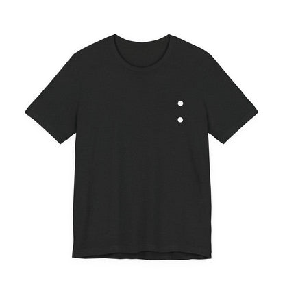 Minimal Dot Chest Tee — Casual Everyday Short Sleeve Shirt
