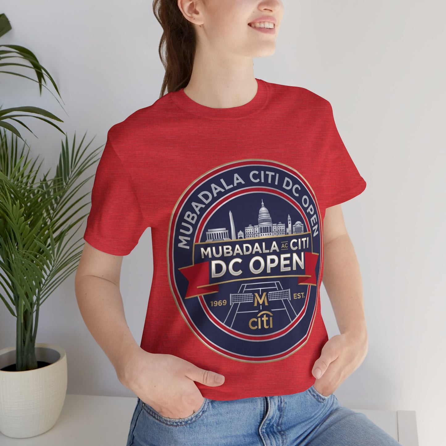 DC Open Tennis Tee — 'Mubadala Citi DC Open' Vintage Badge Shirt
