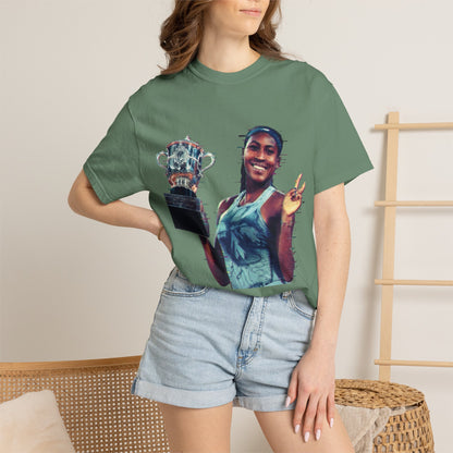 T-Shirt — Coco Gauff Champion Photo Tee