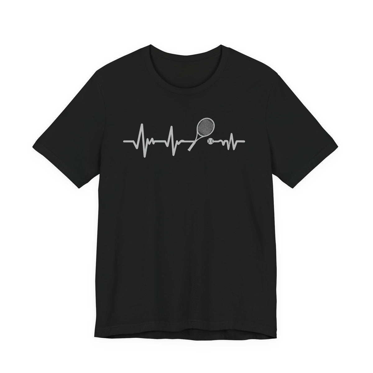 Tennis Heartbeat Tee — Racket Pulse Graphic T-Shirt
