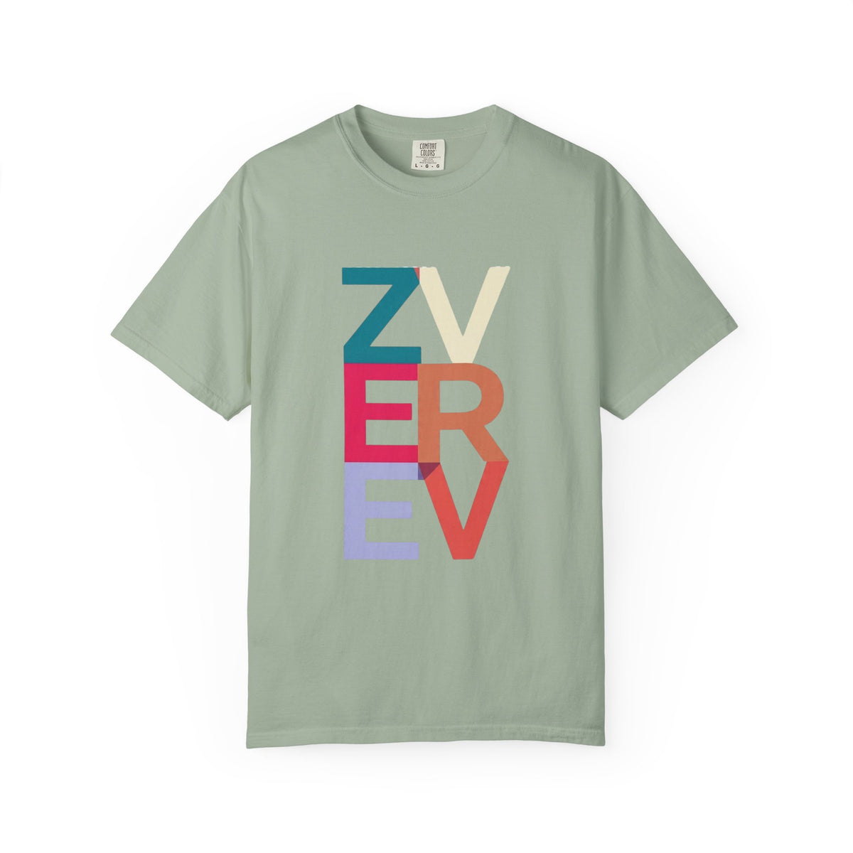 ALEXANDER ZVEREV Colorblock Vertical Logo T‑Shirt