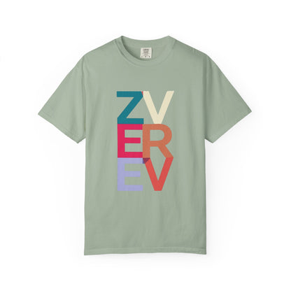 ALEXANDER ZVEREV Colorblock Vertical Logo T‑Shirt