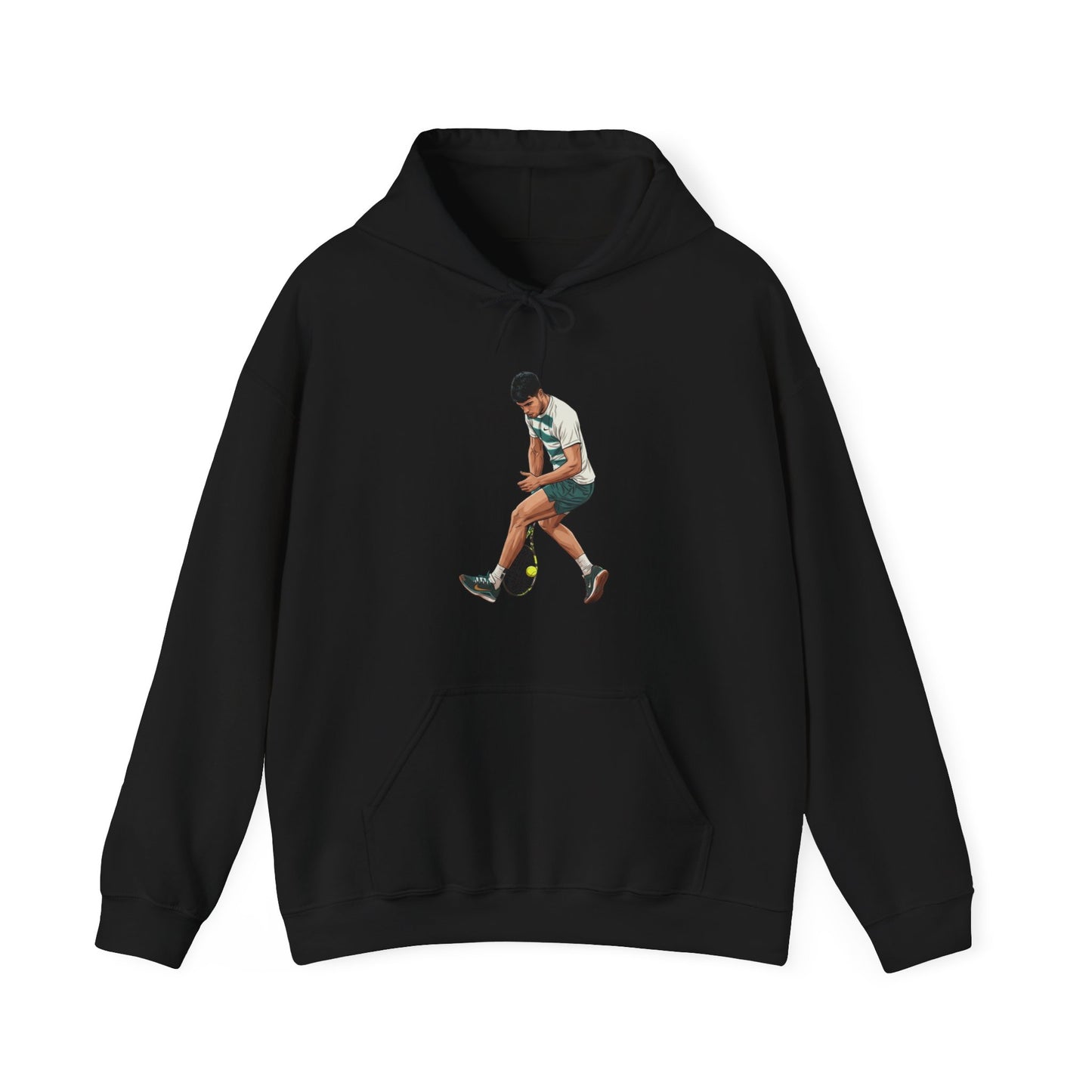 Vintage Tennis Hoodie — "It’s Carlos Alcaraz" Retro Tennis Illustration Sweatshirt