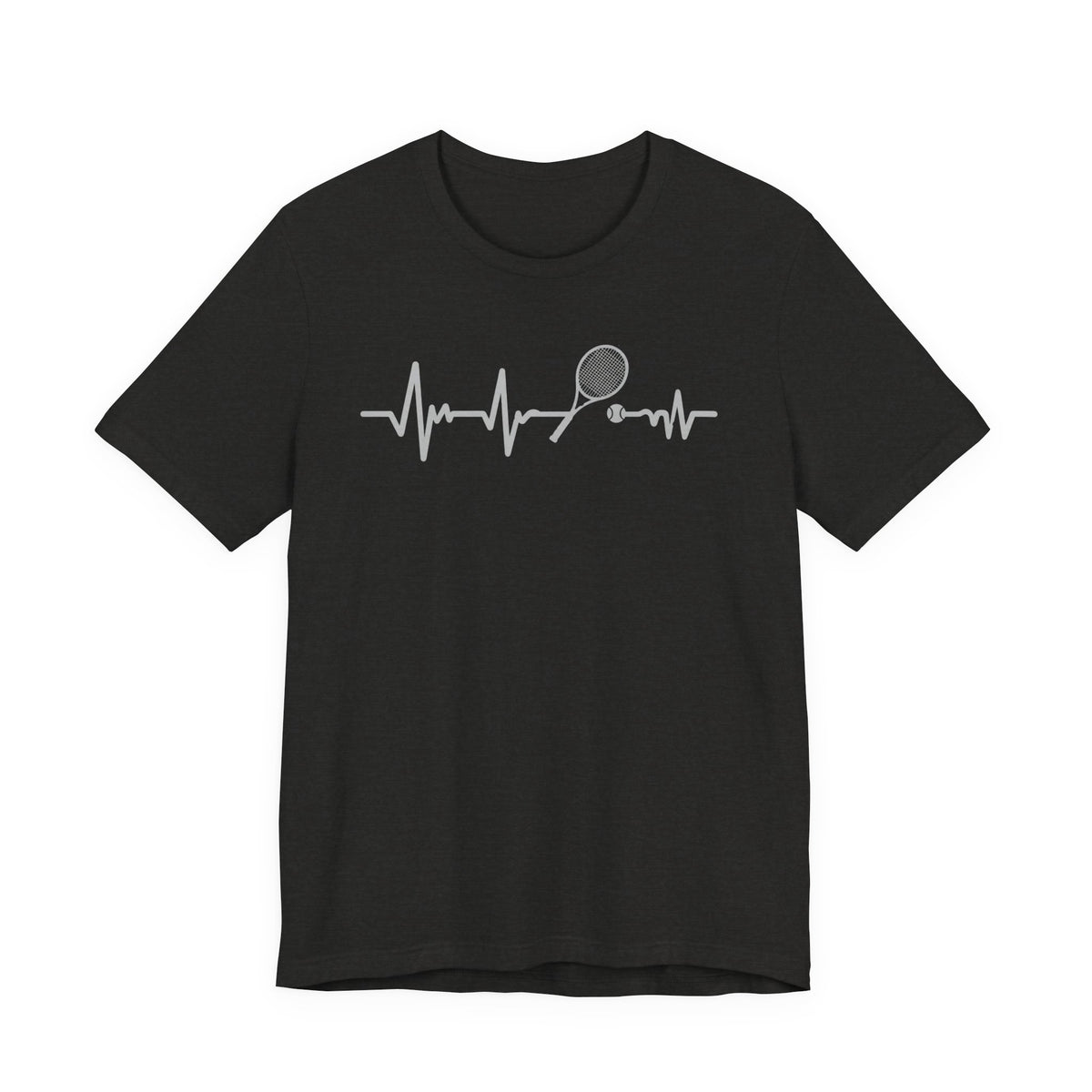 Tennis Heartbeat Tee — Racket Pulse Graphic T-Shirt