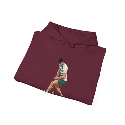 Vintage Tennis Hoodie — "It’s Carlos Alcaraz" Retro Tennis Illustration Sweatshirt