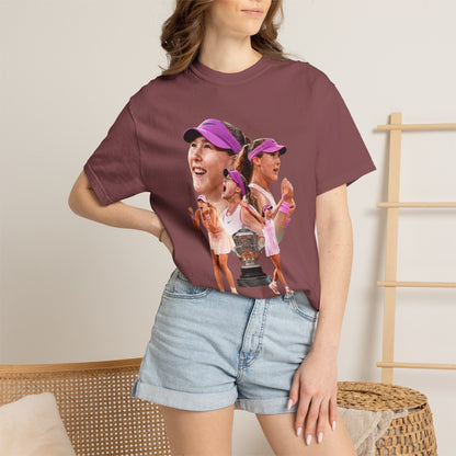Tennis Graphic T-Shirt — 'Tennis: An Essential Element' Vintage Player Collage