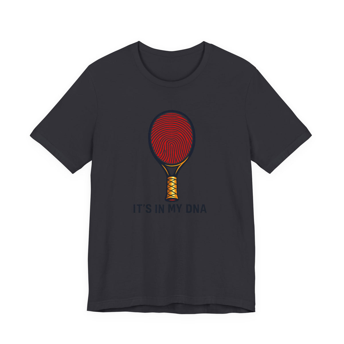 Tennis DNA T‑Shirt — "It's In My DNA" Racket Fingerprint Tee