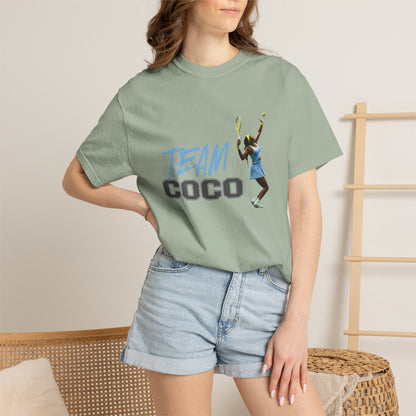 Team Coco Gauff Tennis T-Shirt — "TEAM COCO" Tennis Player Graphic Tee