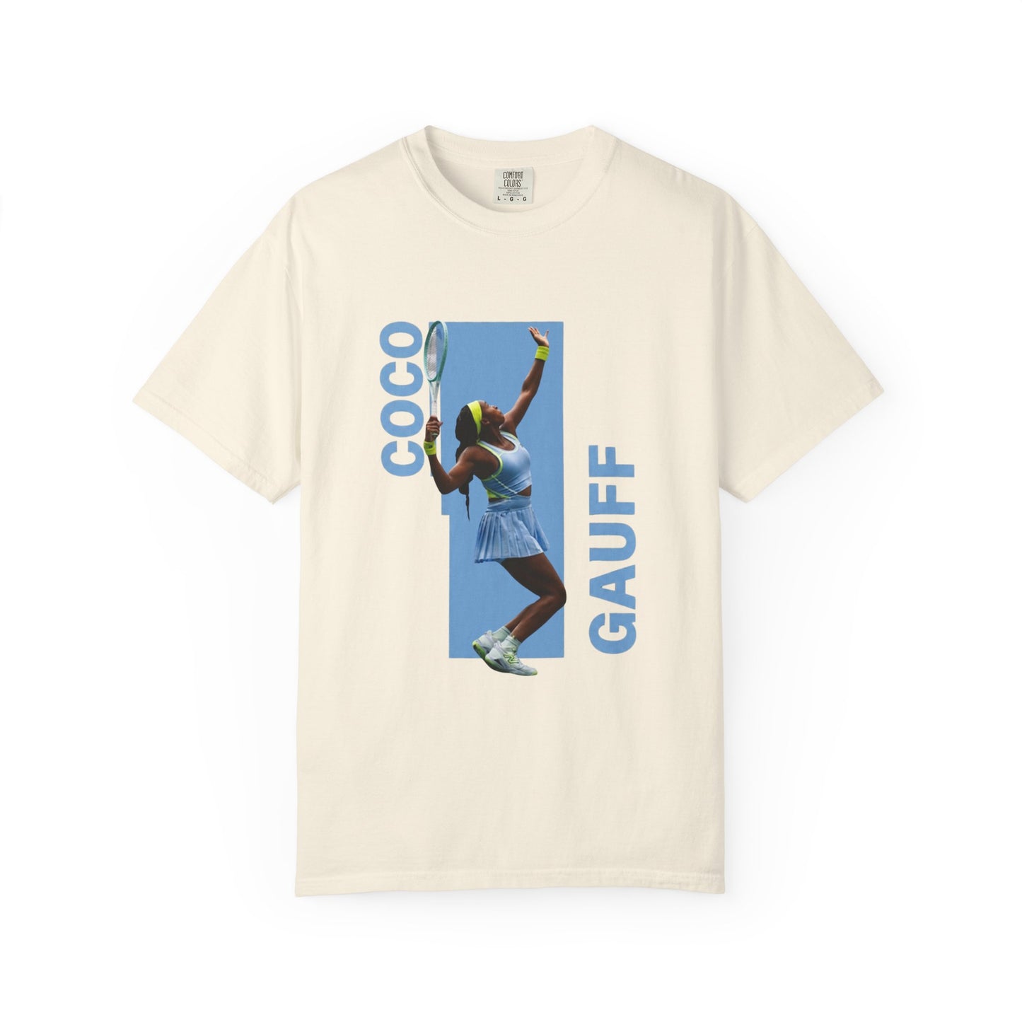 Coco Gauff T-Shirt — Retro Tennis Serve Graphic