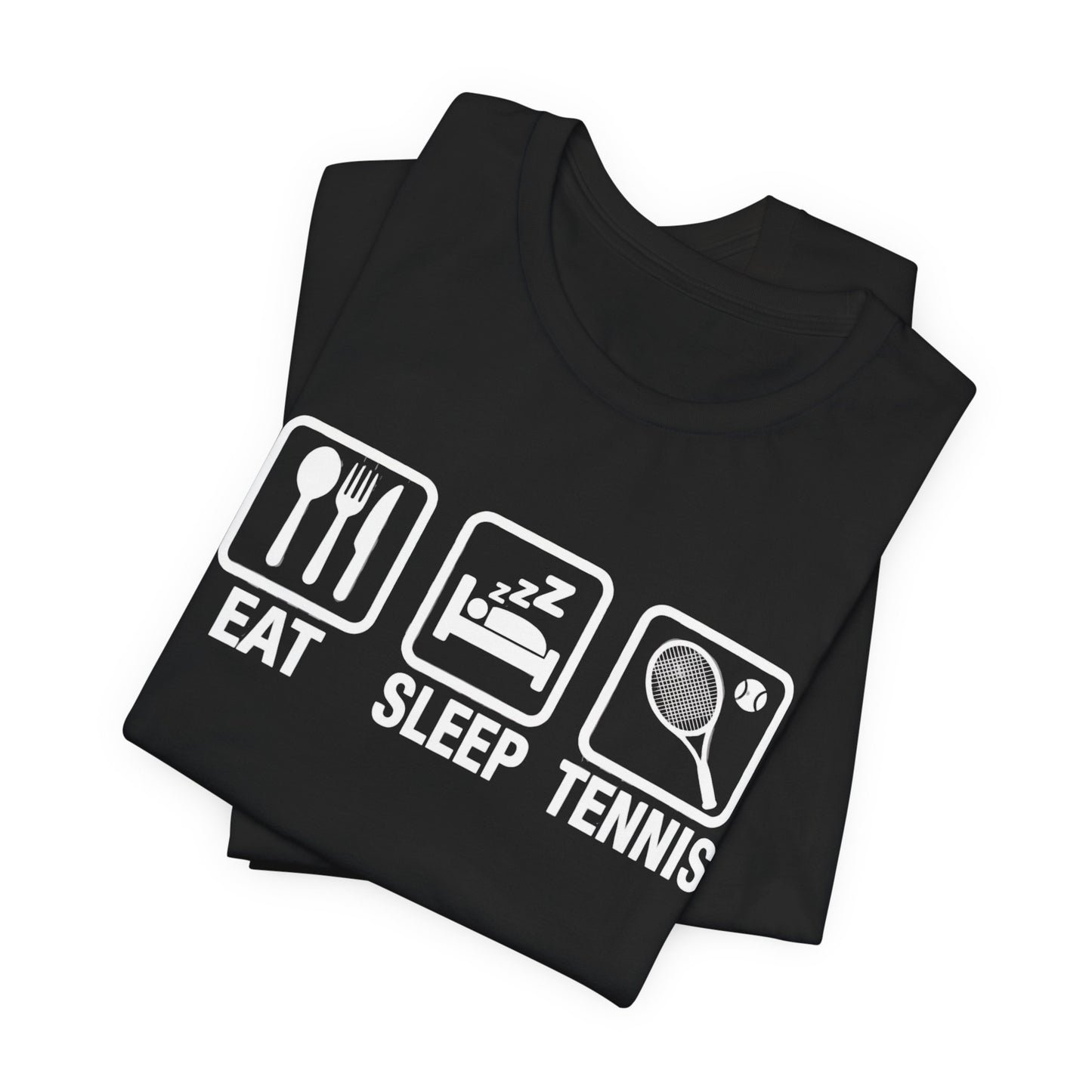 Tennis Tee — "Eat Sleep Tennis" Graphic Shirt