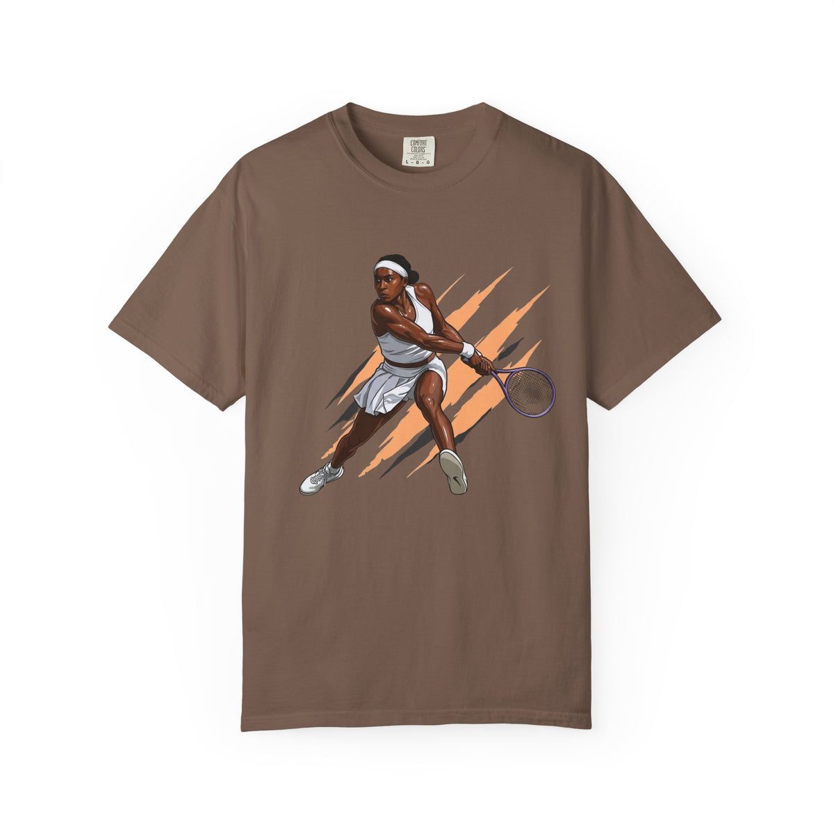 COCO GAUFF Tennis Player Graphic T-Shirt — Dynamic Women's Tennis Art Tee