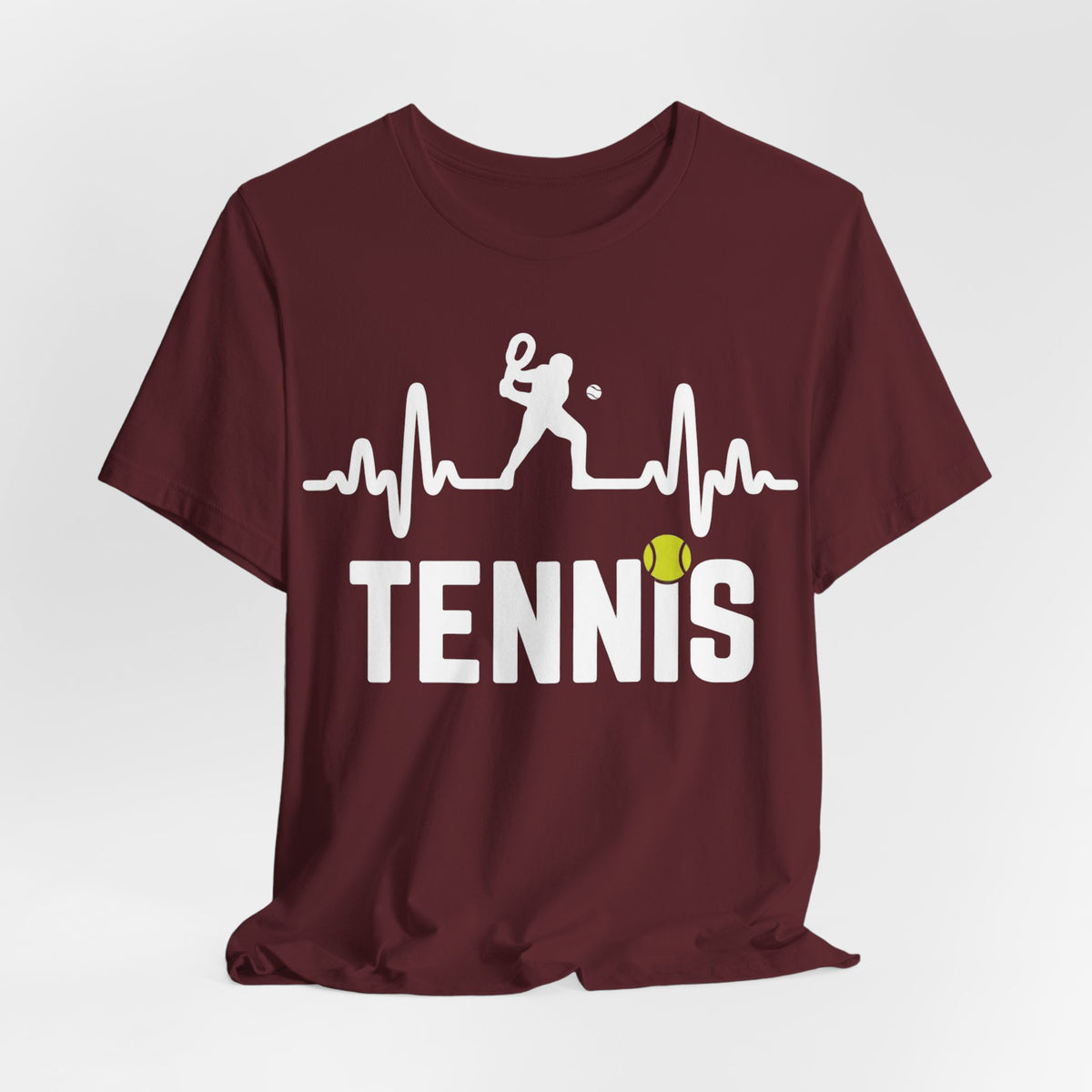 Tennis Pulse Tee — Heartbeat Tennis Player Graphic Shirt