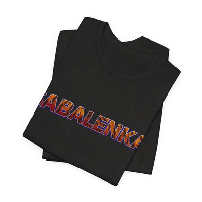 Sabalenka Tennis T‑Shirt — Bold Text Fan Tee