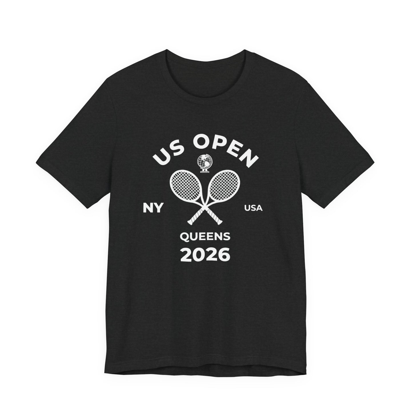 US Open Queens 2026 Tennis Tee — NY USA Vintage Racket T-Shirt