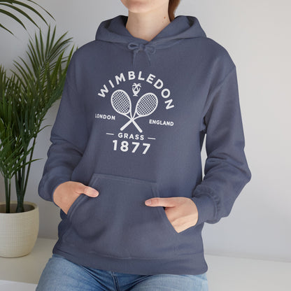 Wimbledon 1877 Tennis Hoodie — Classic Racquets Logo Pullover