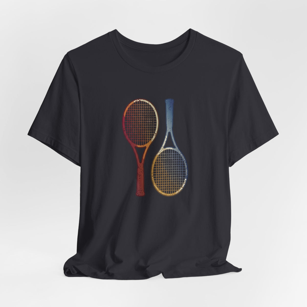 Tennis Rackets Tee — Vintage Wooden Racquets Graphic Shirt