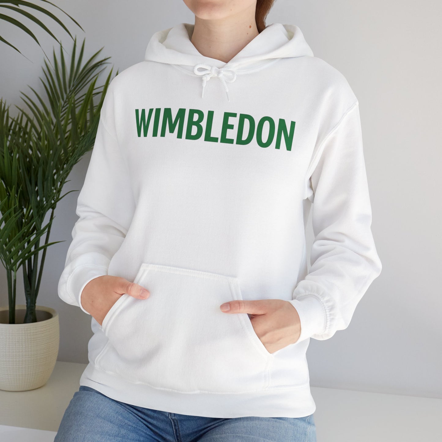 Wimbledon Hoodie — Classic Green Tennis Logo Pullover