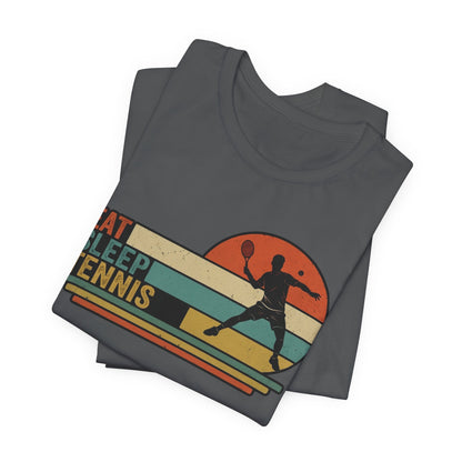 Eat Sleep Tennis Vintage Graphic Tee