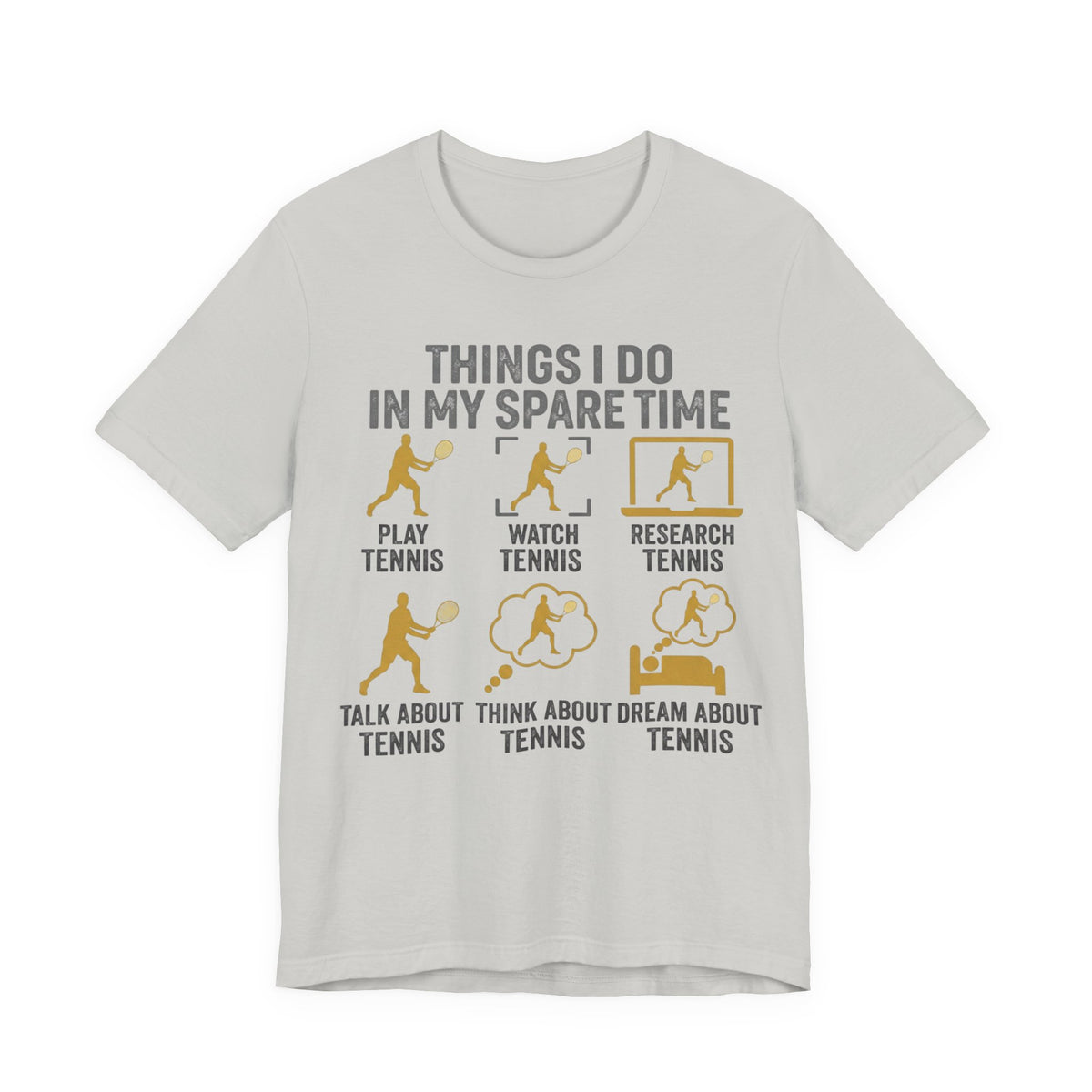 Tennis Lover Graphic Tee — "Things I Do in My Spare Time" Shirt