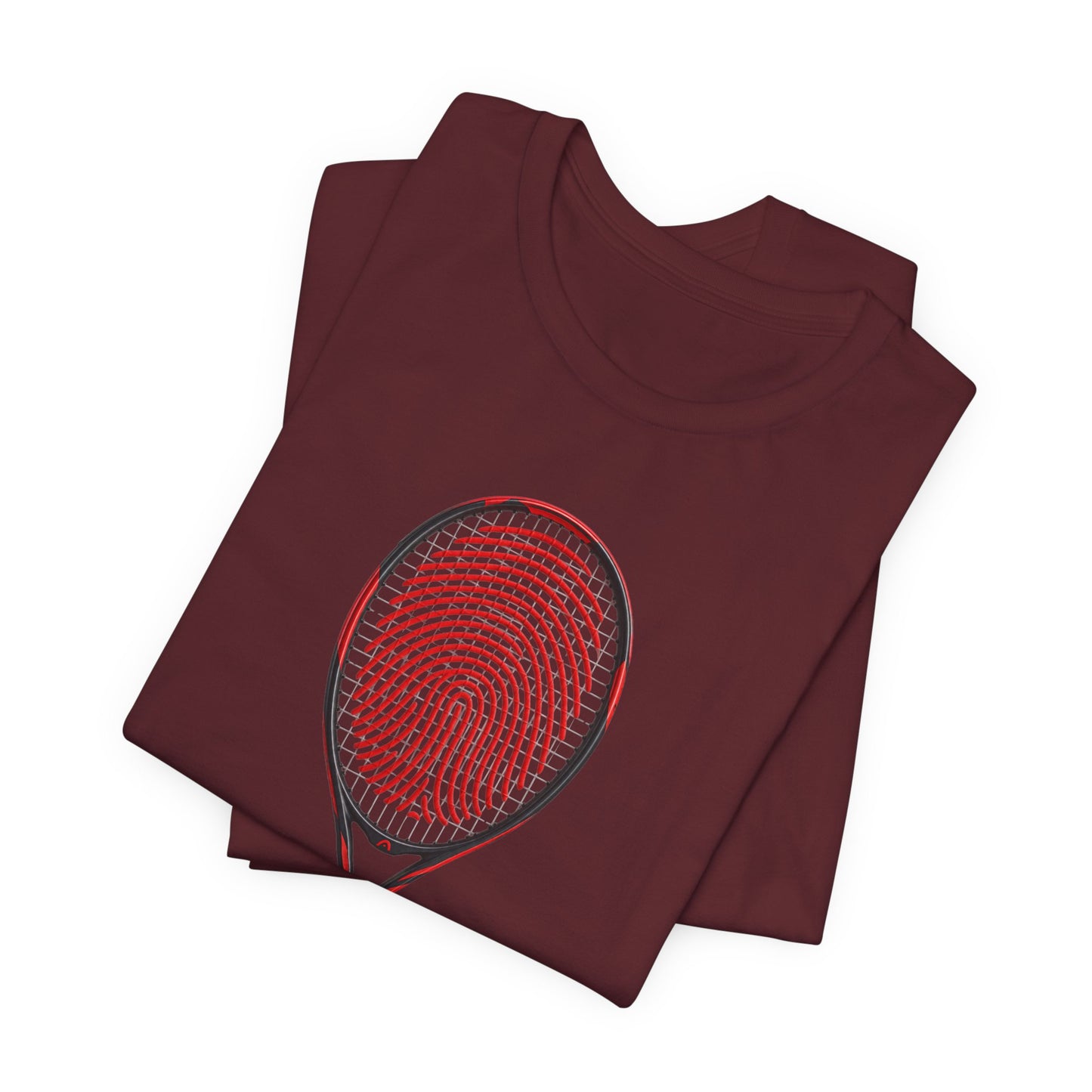 Tennis T‑Shirt — "It's In My DNA" Racket Fingerprint Tee