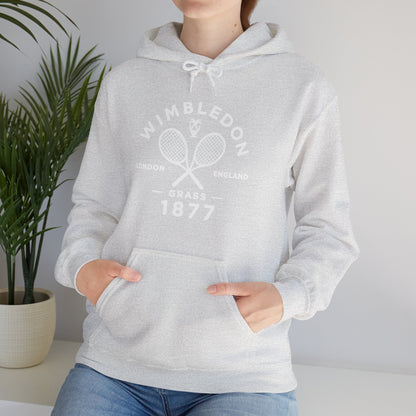 Wimbledon 1877 Tennis Hoodie — Classic Racquets Logo Pullover