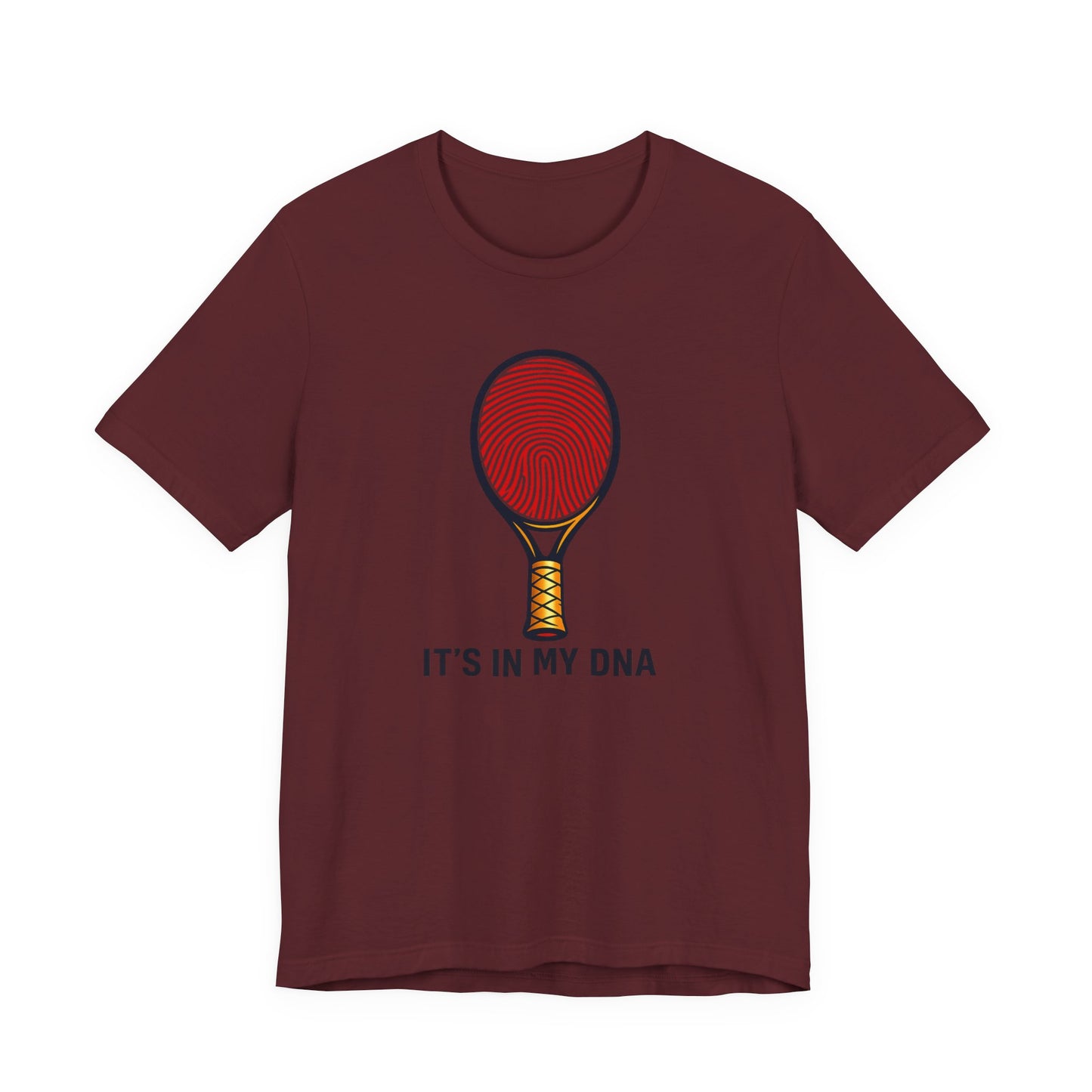 Tennis DNA T‑Shirt — "It's In My DNA" Racket Fingerprint Tee