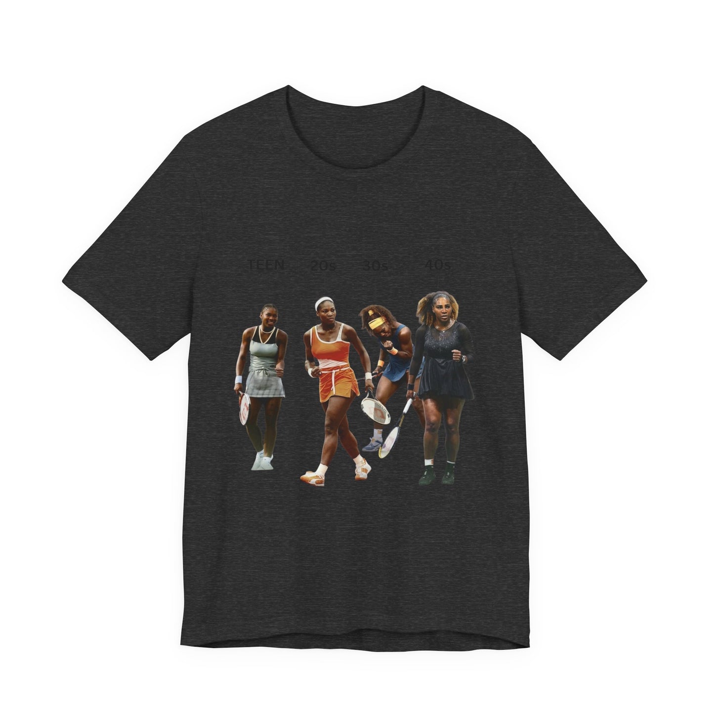 T-Shirt — Serena Williams Life Stages Graphic Tee (Teen · 20s · 30s · 40s)