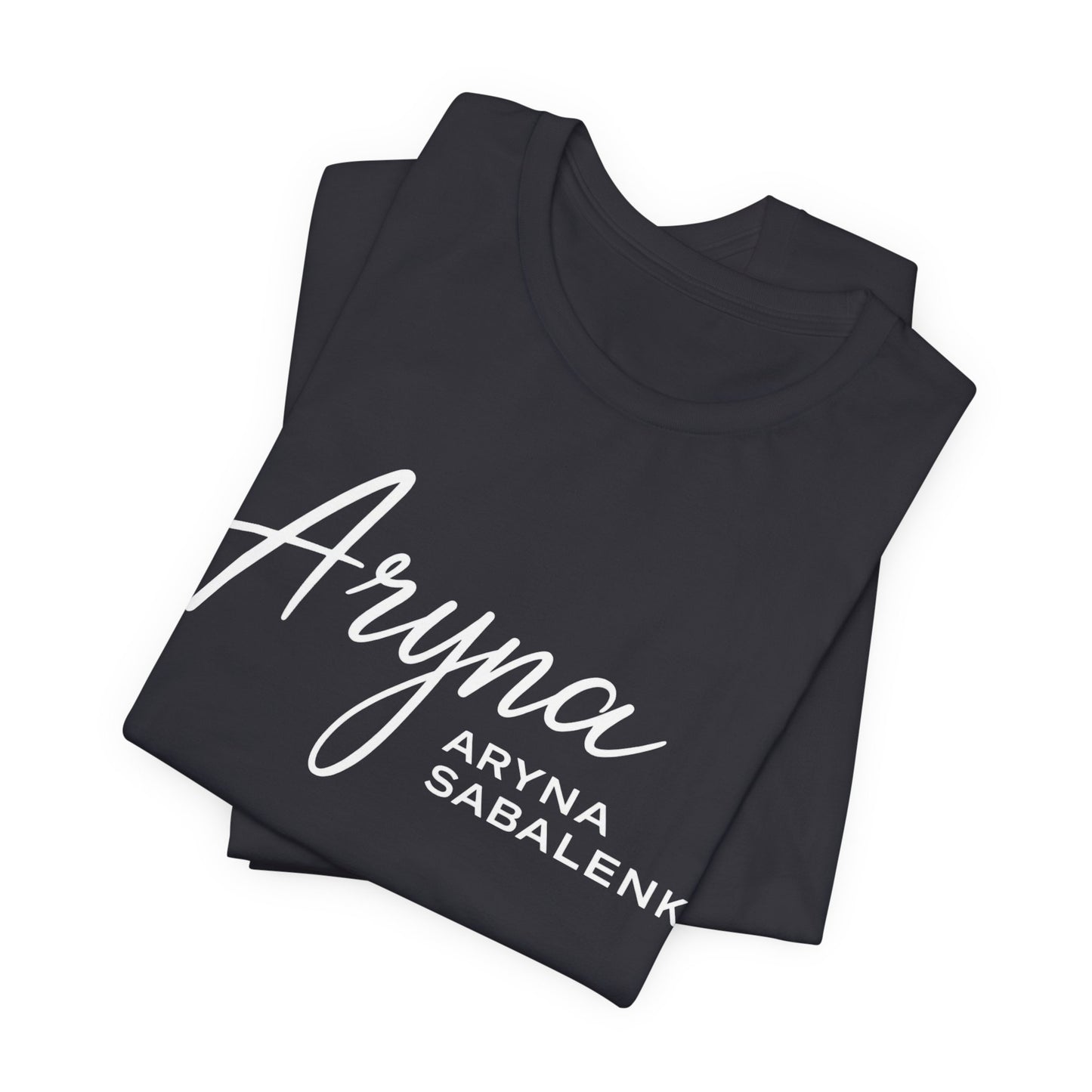Sabalenka Classic White Tee — Plain Short Sleeve T-Shirt