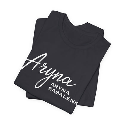 Sabalenka Classic White Tee — Plain Short Sleeve T-Shirt
