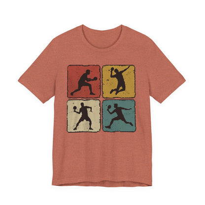 Tennis Silhouette Tee — Retro Vintage Graphic Shirt