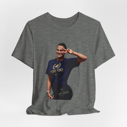 Aryna Sabalenka T-Shirt —Graphic Tee with Smiling Player Photo