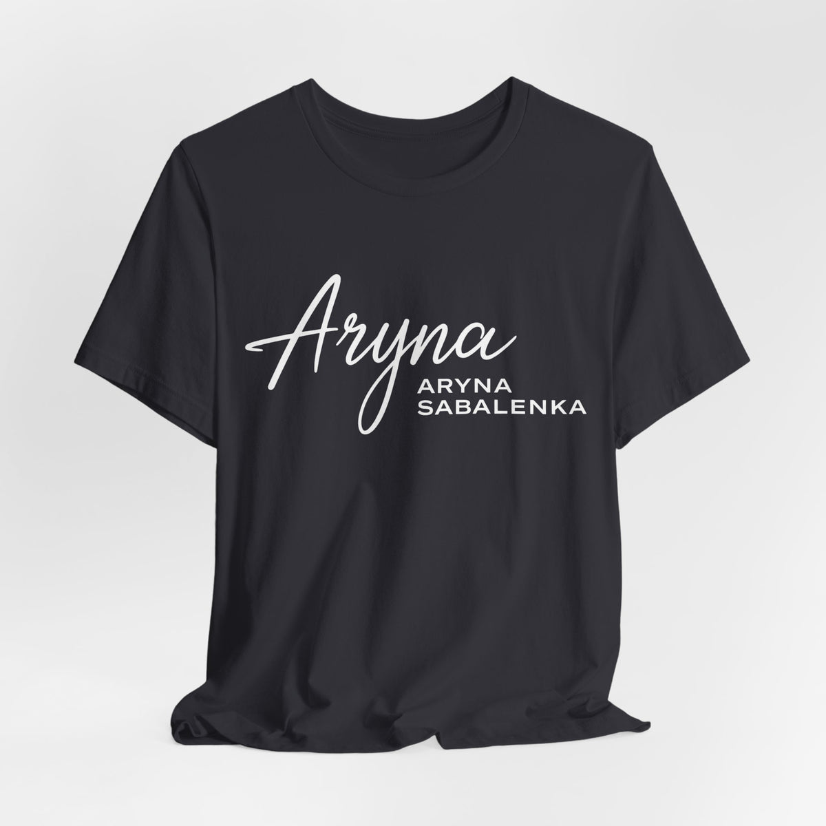 Sabalenka Classic White Tee — Plain Short Sleeve T-Shirt