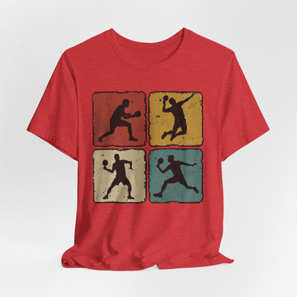 Tennis Silhouette Tee — Retro Vintage Graphic Shirt