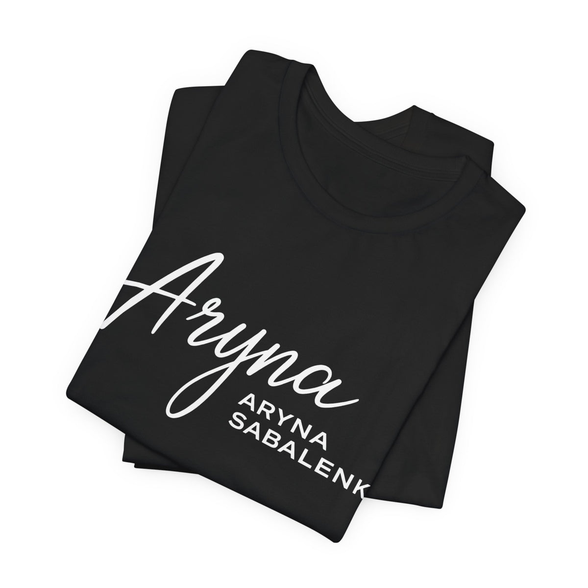 Sabalenka Classic White Tee — Plain Short Sleeve T-Shirt
