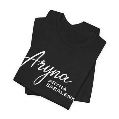 Sabalenka Classic White Tee — Plain Short Sleeve T-Shirt