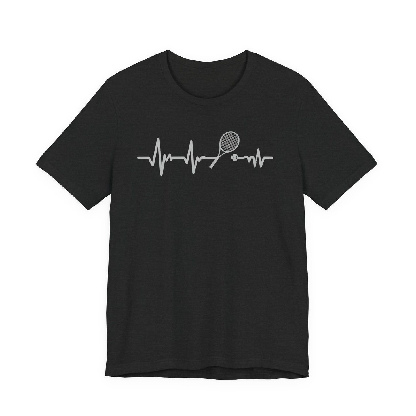 Tennis Heartbeat Tee — Racket Pulse Graphic T-Shirt