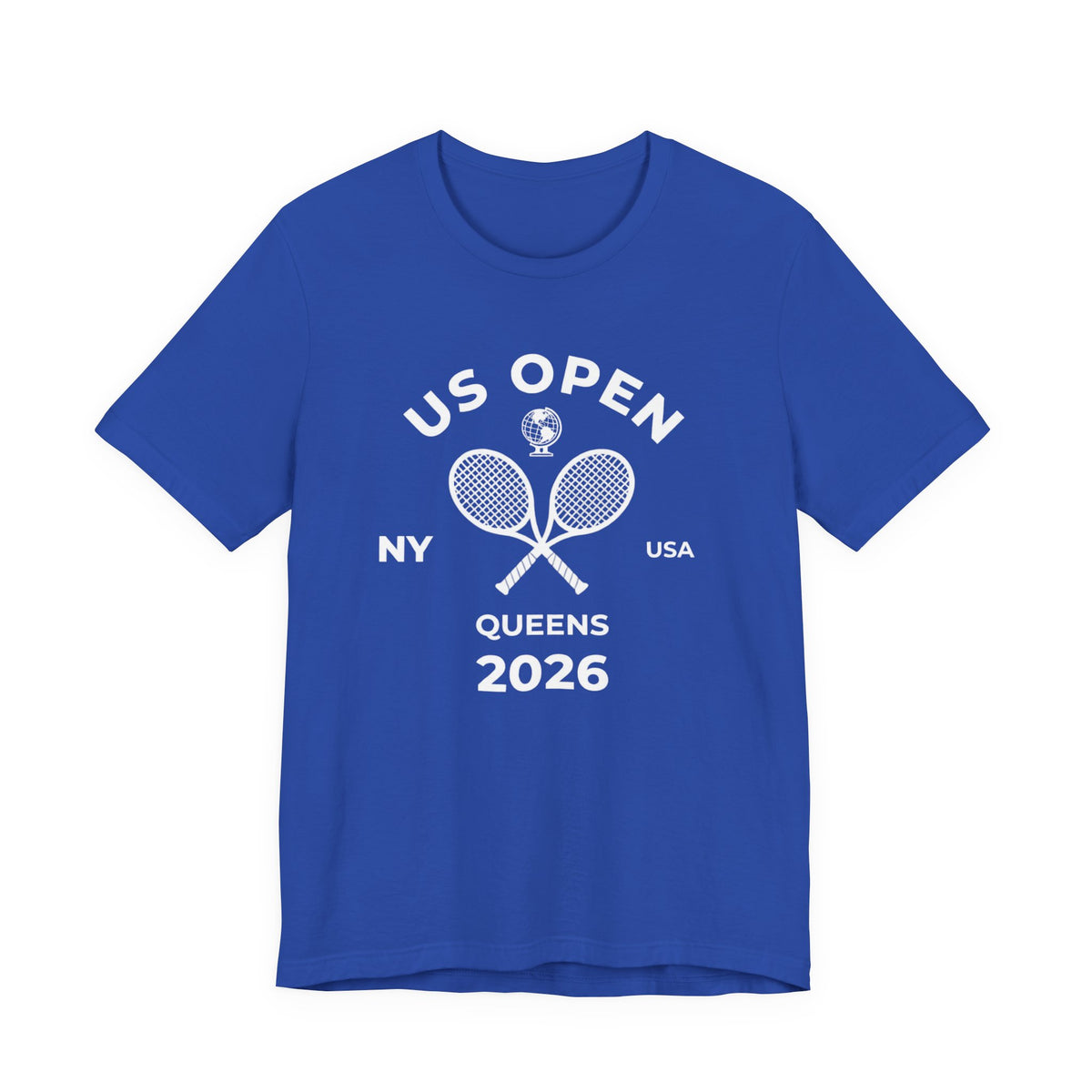 US Open Queens 2026 Tennis Tee — NY USA Vintage Racket T-Shirt