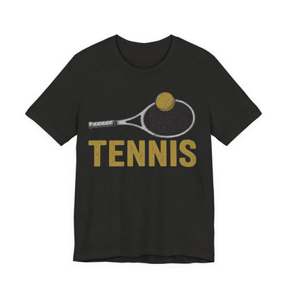 Tennis Racket & Ball Tee — Retro Athletic Tennis T‑Shirt