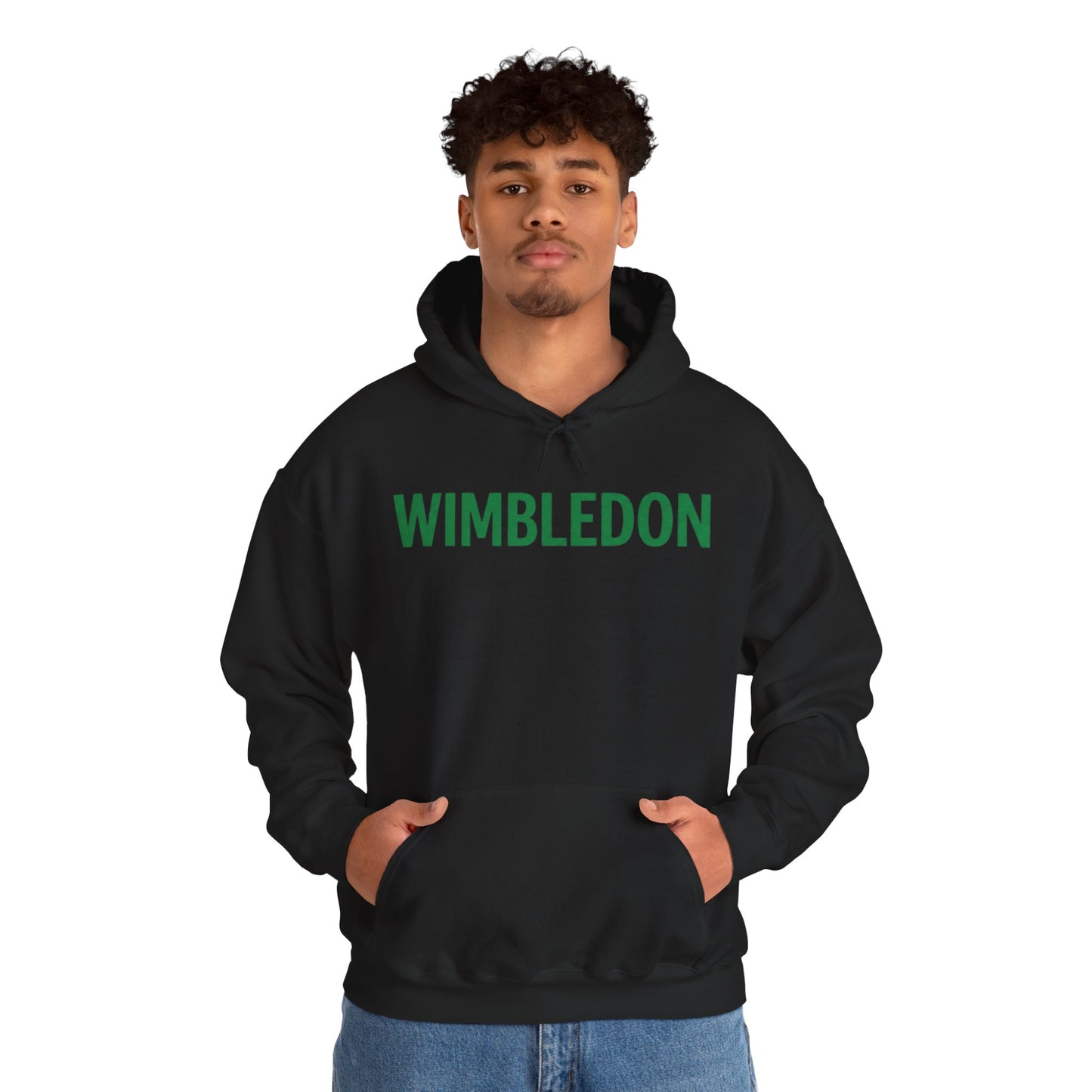 Wimbledon Hoodie — Classic Green Tennis Logo Pullover