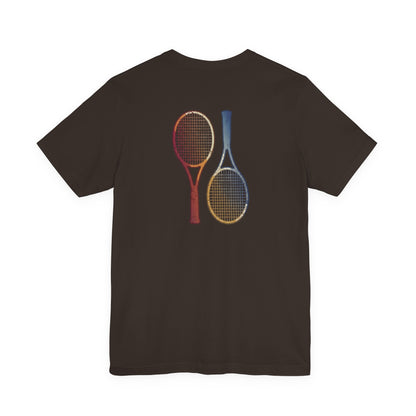 Tennis Rackets Tee — Vintage Wooden Racquets Graphic Shirt