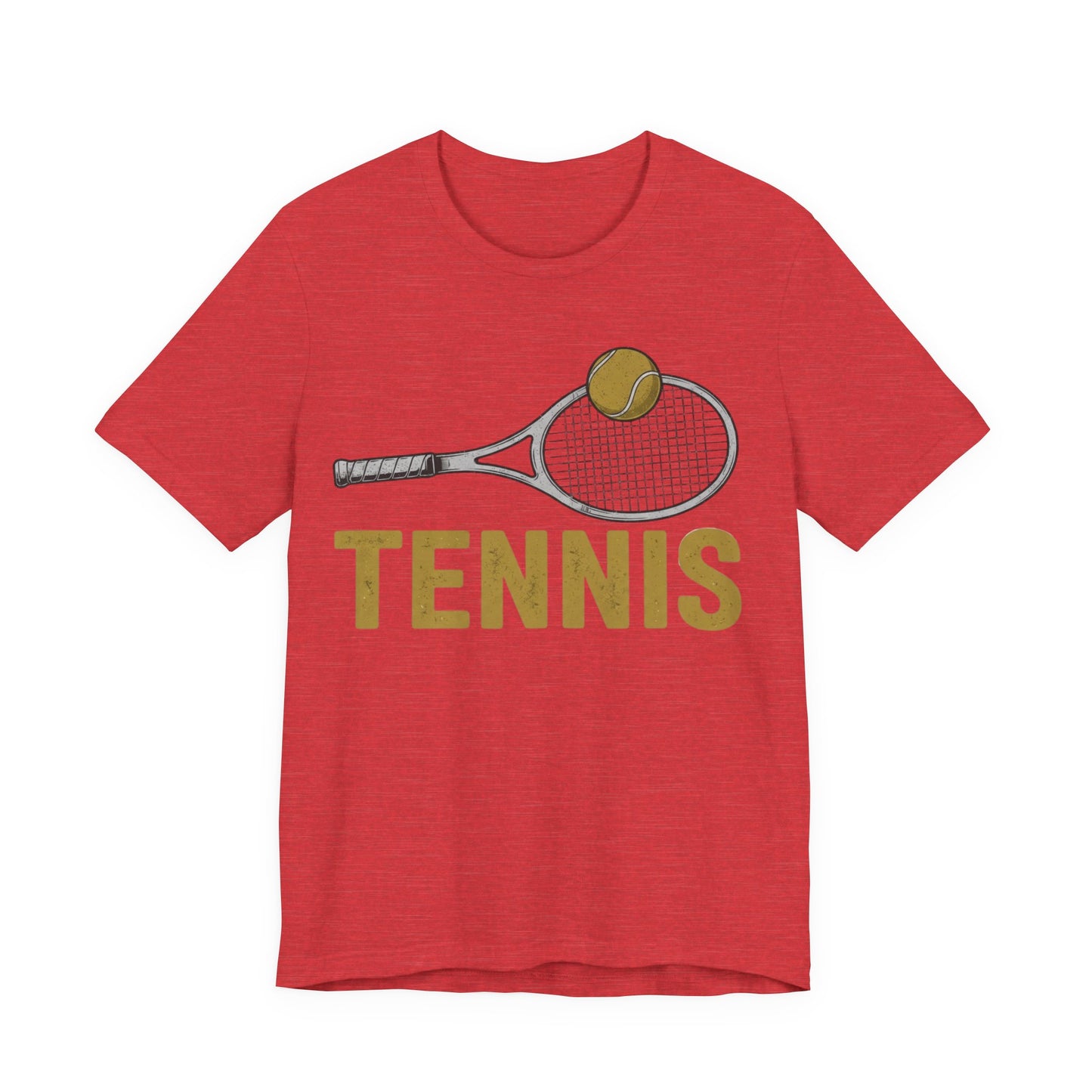 Tennis Racket & Ball Tee — Retro Athletic Tennis T‑Shirt
