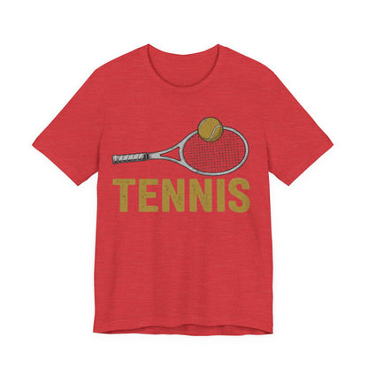 Tennis Racket & Ball Tee — Retro Athletic Tennis T‑Shirt