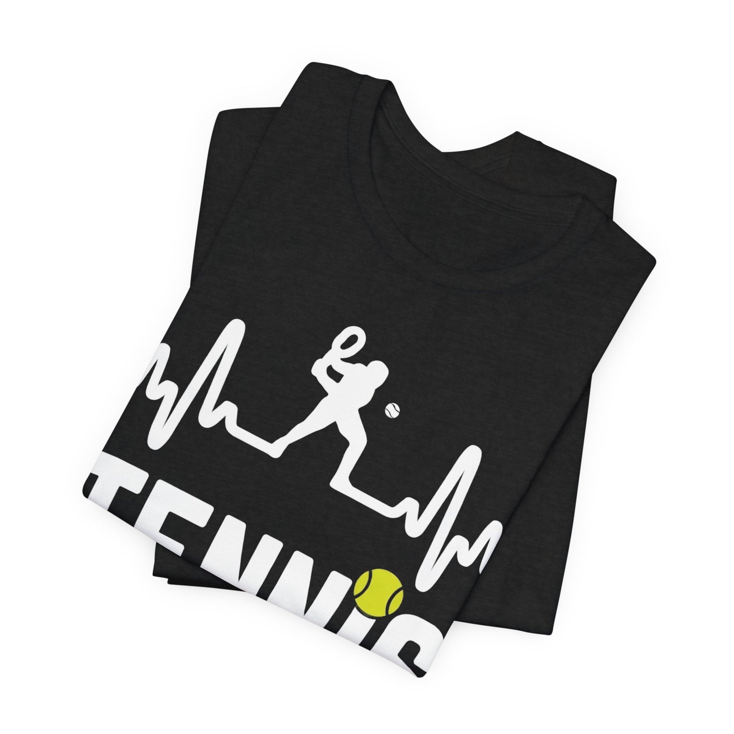 Tennis Pulse Tee — Heartbeat Tennis Player Graphic Shirt
