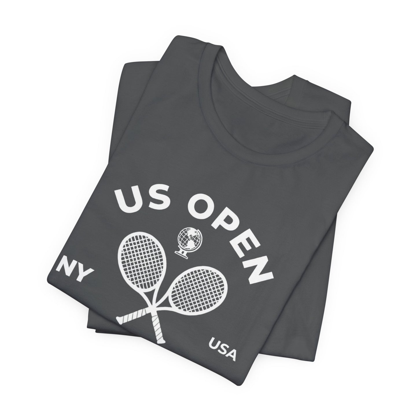 US Open Queens 2026 Tennis Tee — NY USA Vintage Racket T-Shirt