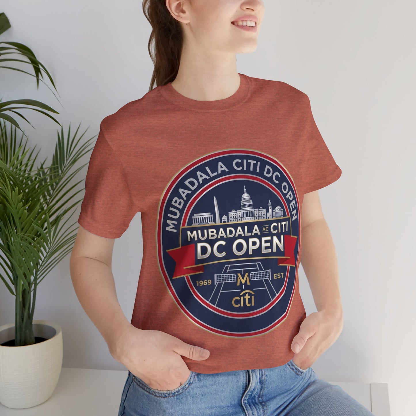 DC Open Tennis Tee — 'Mubadala Citi DC Open' Vintage Badge Shirt