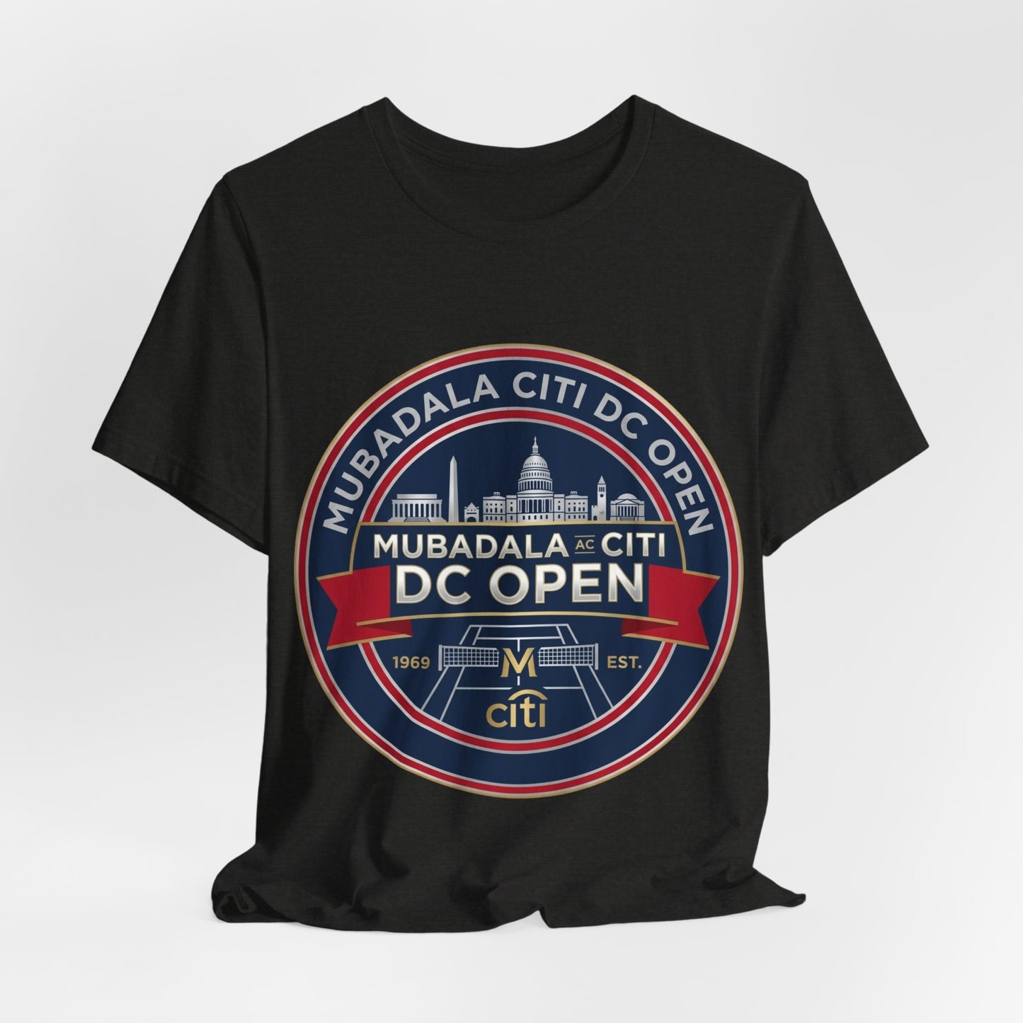 DC Open Tennis Tee — 'Mubadala Citi DC Open' Vintage Badge Shirt