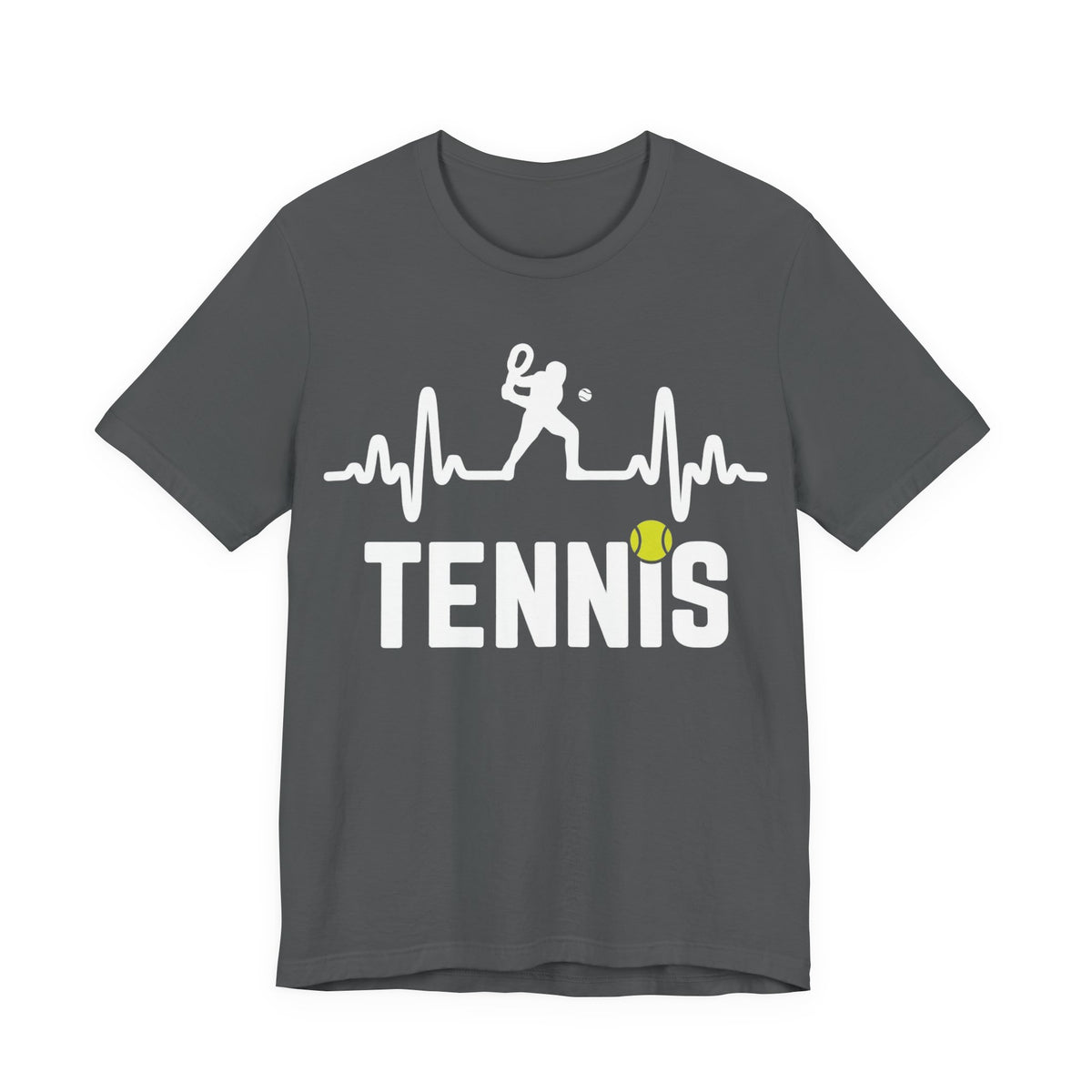 Tennis Pulse Tee — Heartbeat Tennis Player Graphic Shirt