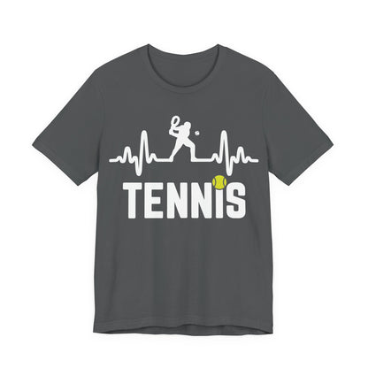 Tennis Pulse Tee — Heartbeat Tennis Player Graphic Shirt