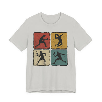 Tennis Silhouette Tee — Retro Vintage Graphic Shirt